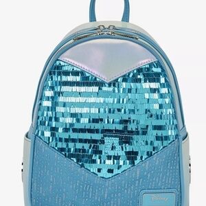 Disney Iridescent Blue Sequin Backpack